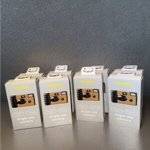 heyday Single-Use Camera - Cream & Gold 8 pack